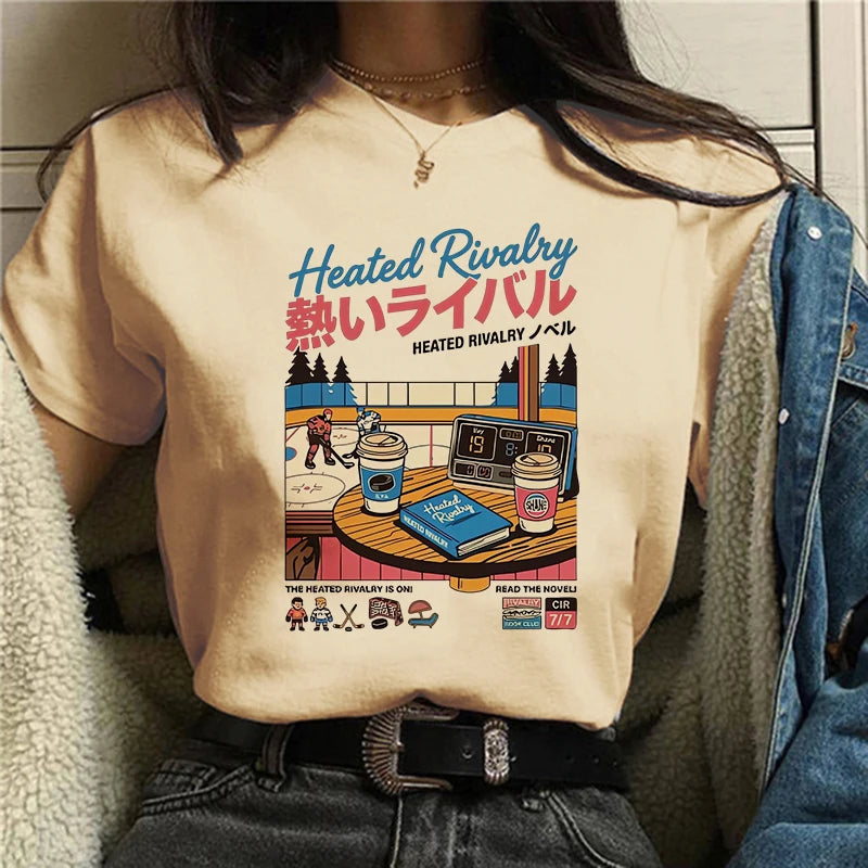 Unisex Vintage Graphic T-Shirt – Crew Neck Short Sleeve Casual Tee for Women & Men 👕🔥