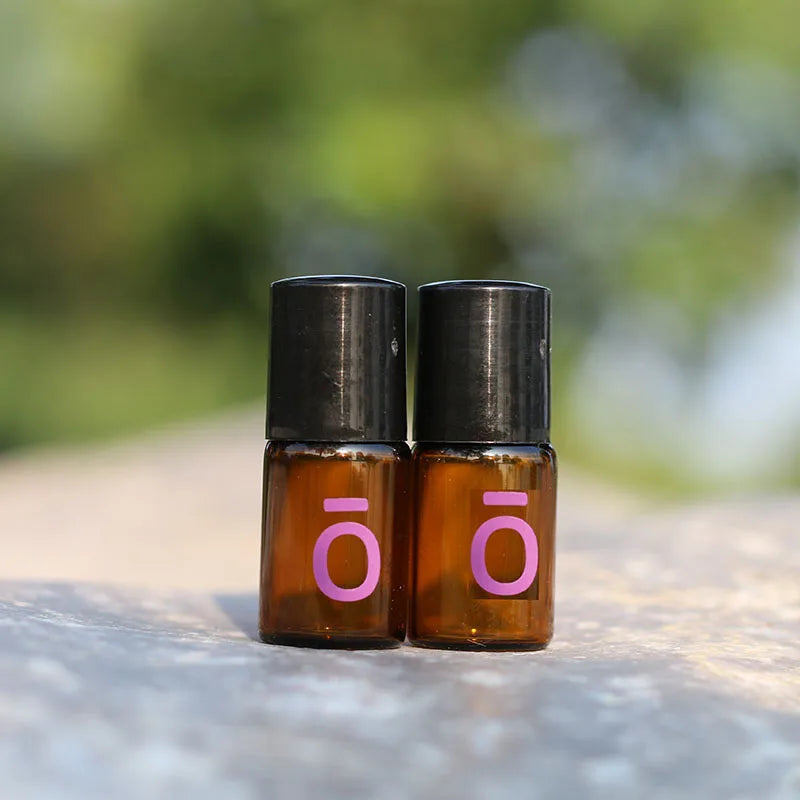 30/50PCS 2ML Mini Glass Perfume Roller Bottles – Amber Essential Oil Roll-On Vials | Travel Size