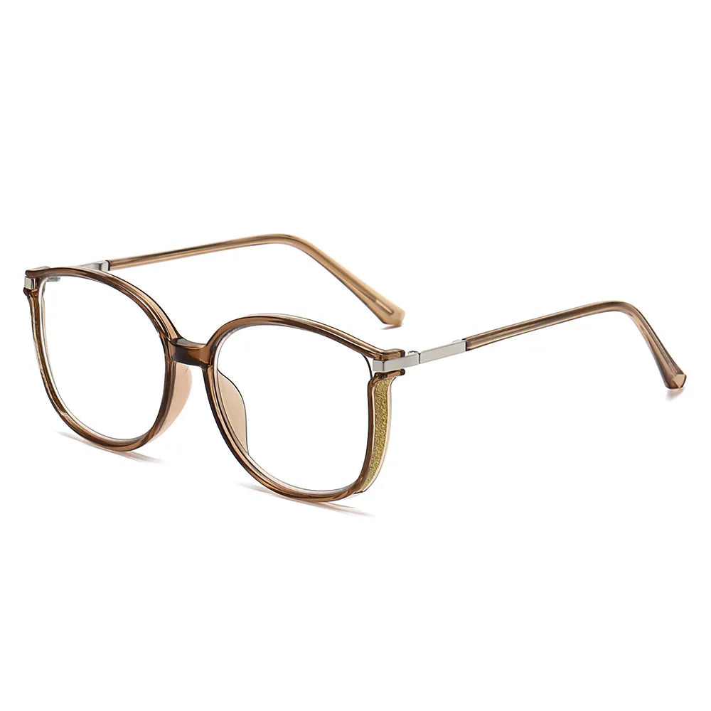Fashionable Alloy Reading Glasses – Anti Blue Light Presbyopia Glasses for Men & Women | Square Large Frame Eyewear