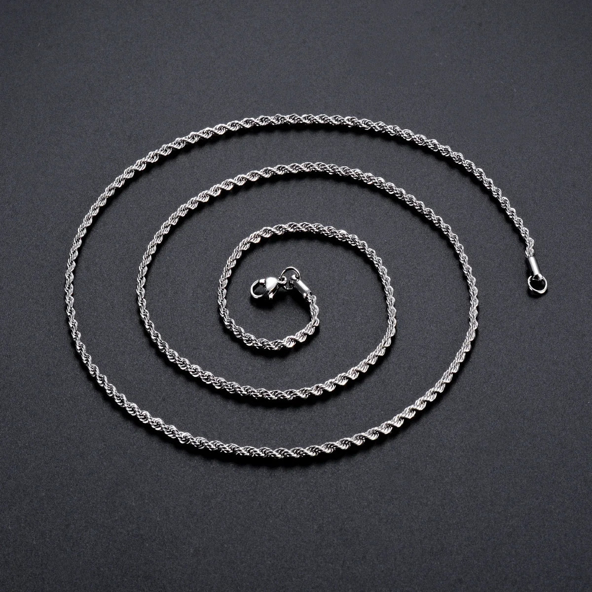 925 Sterling Silver Rope Chain Necklace/Bracelet for Men & Women – 2mm/3mm/4mm Fashion Jewelry