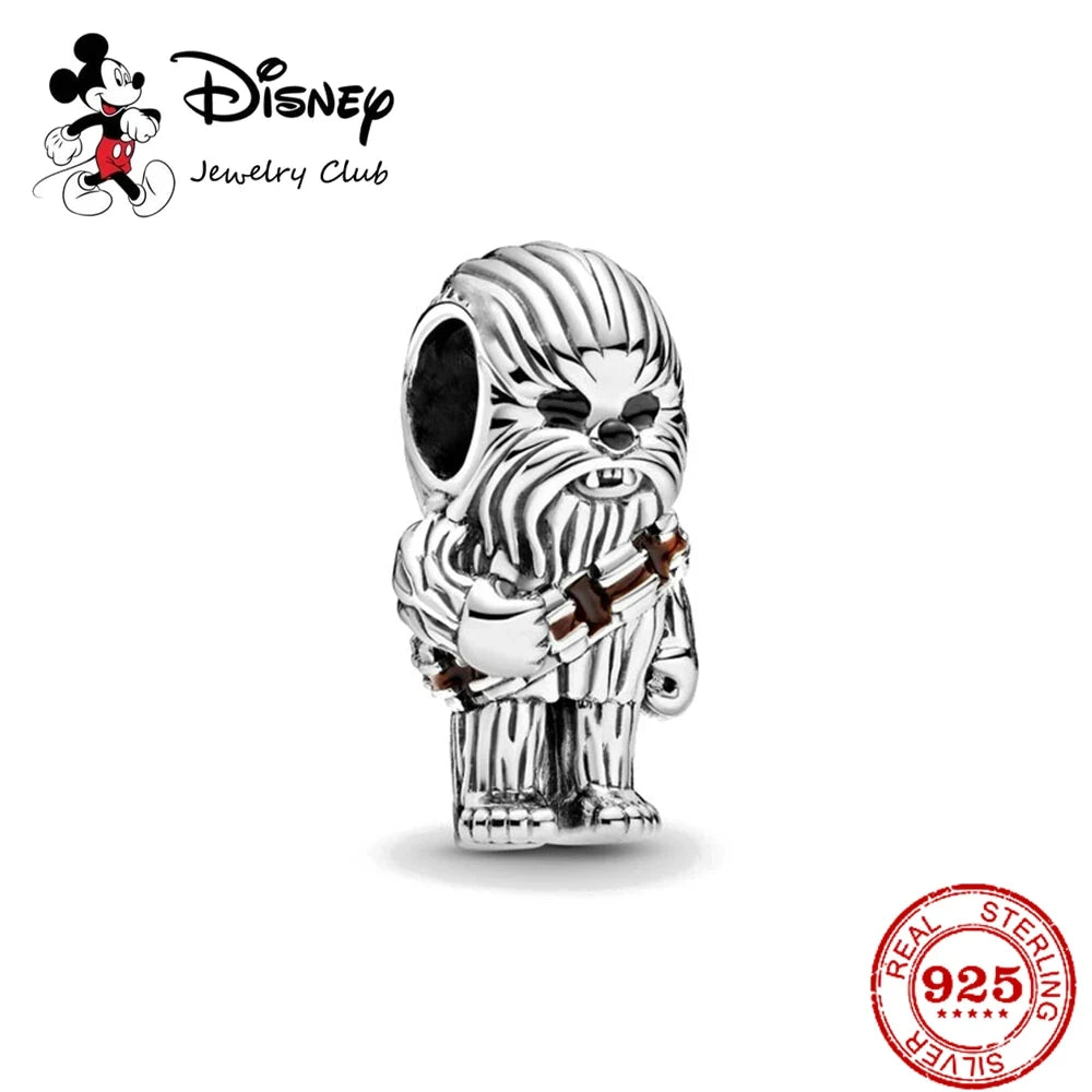100% 925 Sterling Silver Disney Star Wars Charm Beads – DIY Bracelet Jewelry for Women