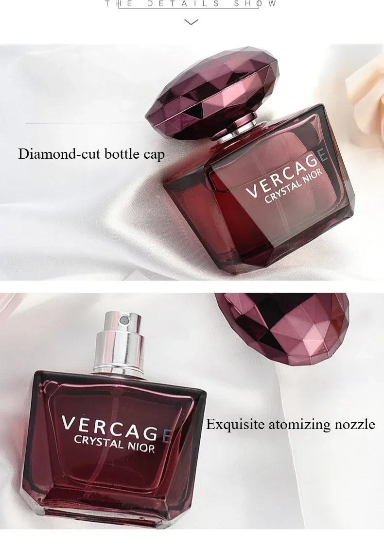 50ML Osmanthus Peony & Pomegranate Perfume for Women – Crystal Diamond Series | Light, Elegant & Long-Lasting Fragrance