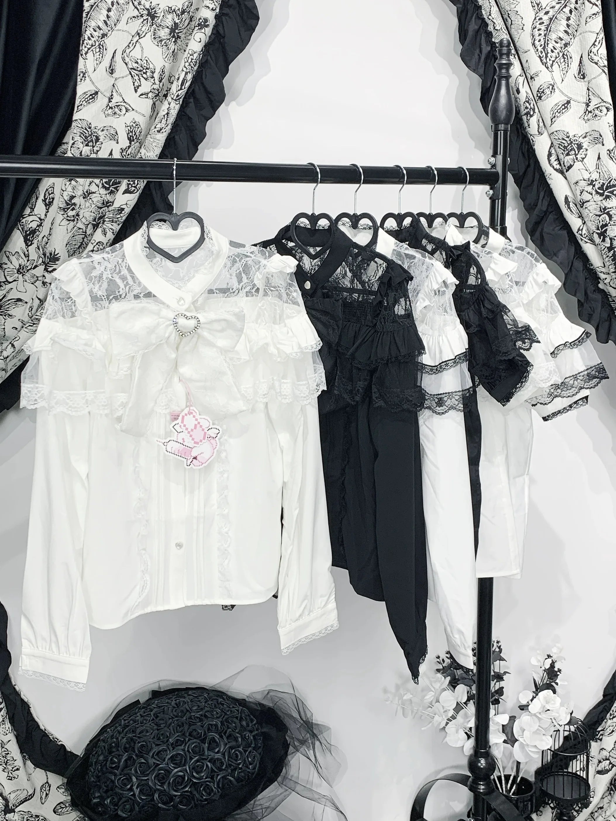 2025 Japanese Kawaii Lolita Lace Blouse | Harajuku Sweet JK Bow Top | Autumn Lightweight Patchwork Shirt for Women