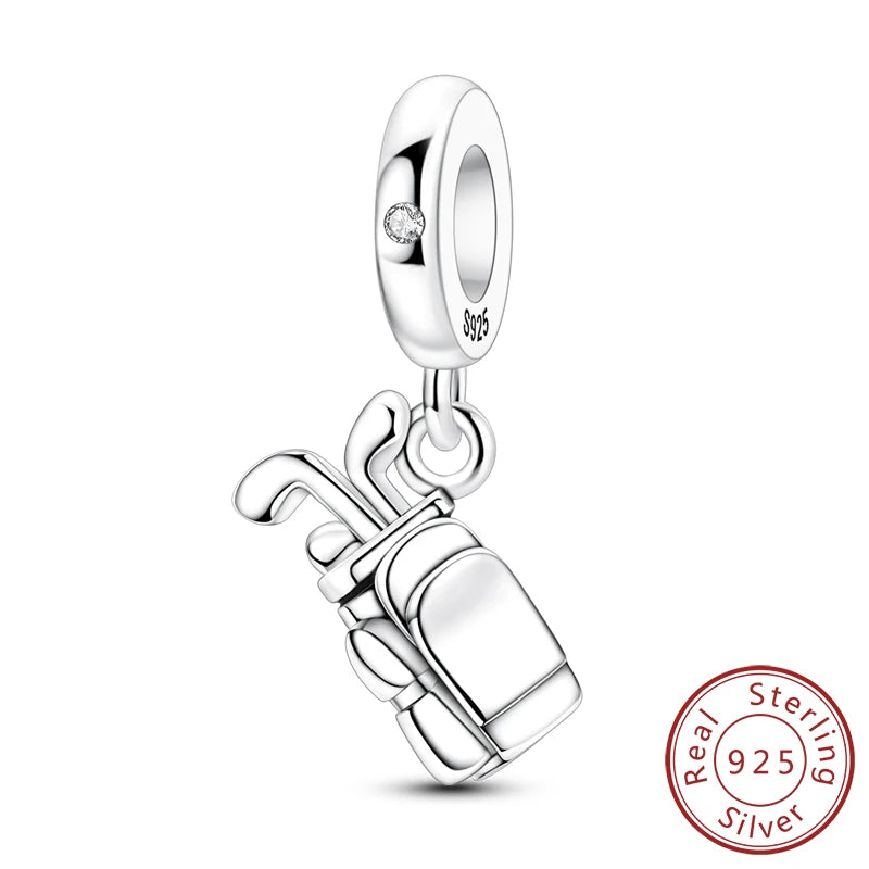 Original 925 Sterling Silver Charms – Mushroom, Unicorn, Wings & Pearl Beads for Women