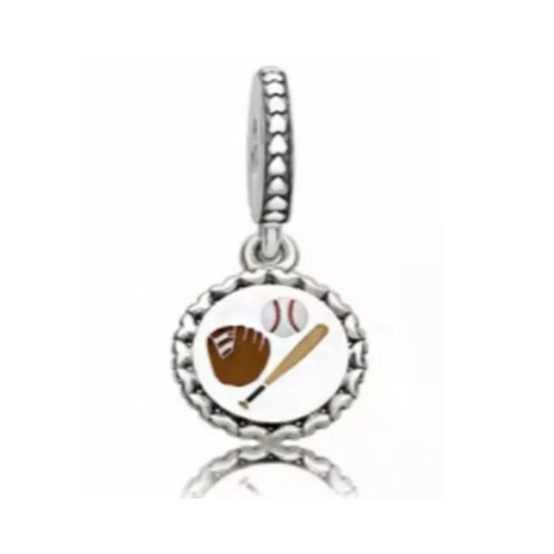 925 Sterling Silver Monkey, Dog Paw & Heart Mom Charm | Fits Original European Bracelet DIY Jewelry Gift