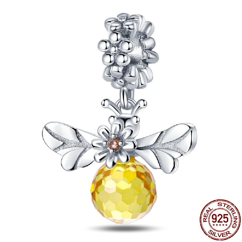 925 Sterling Silver Bee Series Charms | Fit Original Pandora Bracelet – DIY Women’s Jewelry Beads Hot Sale