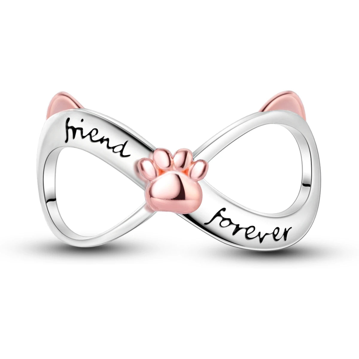 925 Sterling Silver Cute Cat Charm Beads | Paw Print Pendant for Original DIY Bracelets & Women’s Jewelry Gift