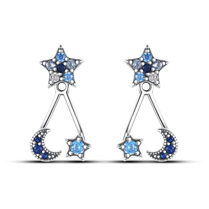 925 Sterling Silver Glowing Starfish & Shell Earrings | Fashion Jewelry for Women