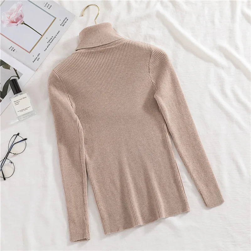 Heliar Women’s Fall Turtleneck Sweater – Soft Knitted Cashmere Pullover, Basic Warm Jumper for Autumn Winter 2024