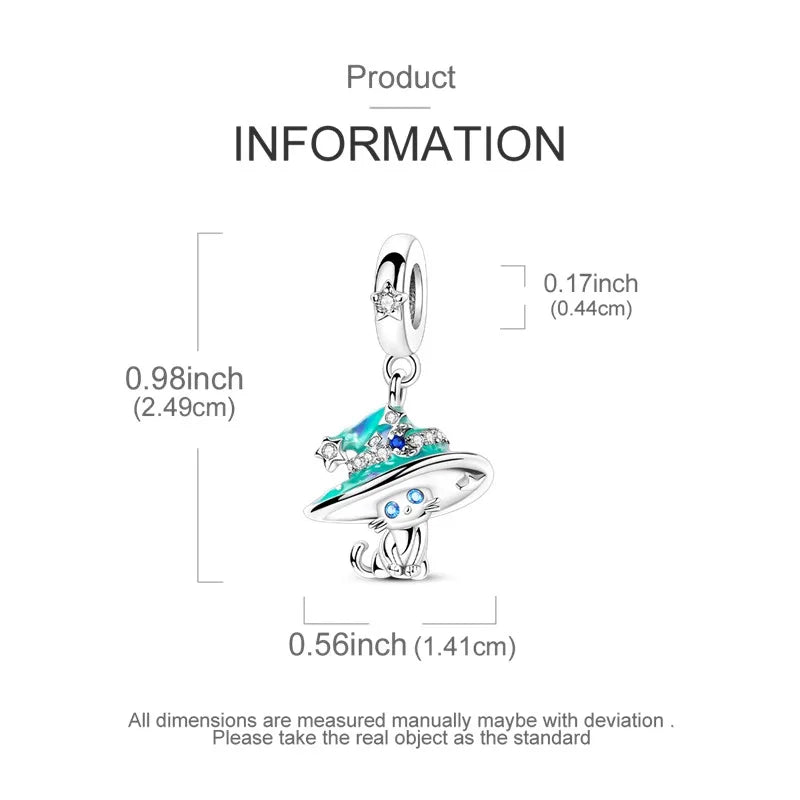 925 Sterling Silver Colorful CZ Zircon Dangle Charm | 2025 New Fashion Bead | Fits Pandora Bracelet | DIY Jewelry Gift