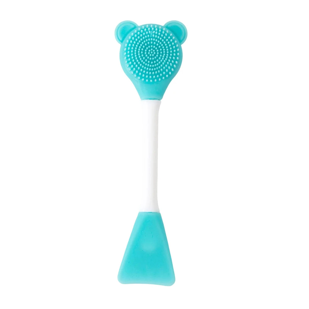 2-in-1 Facial Cleaning Silicone Brush & Mask Applicator – Skincare Spa Wash Tool