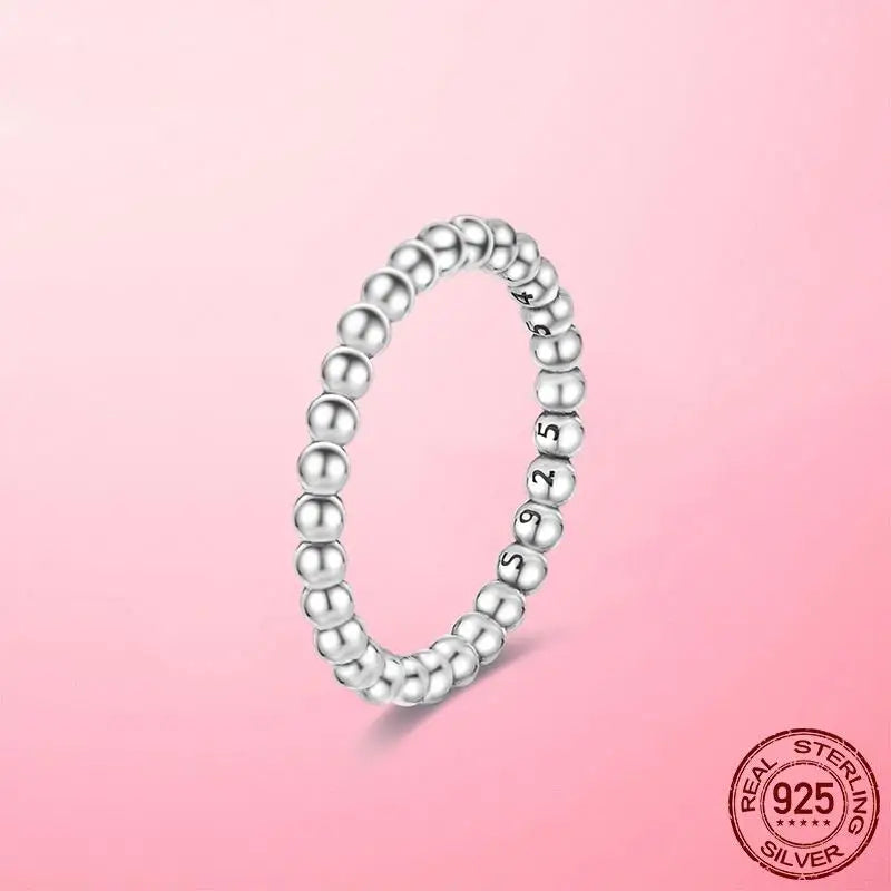 925 Silver Sparkling & Polished Lines Ring for Women | 2025 New Finger Ring | Wedding Engagement Jewelry Gift Anel