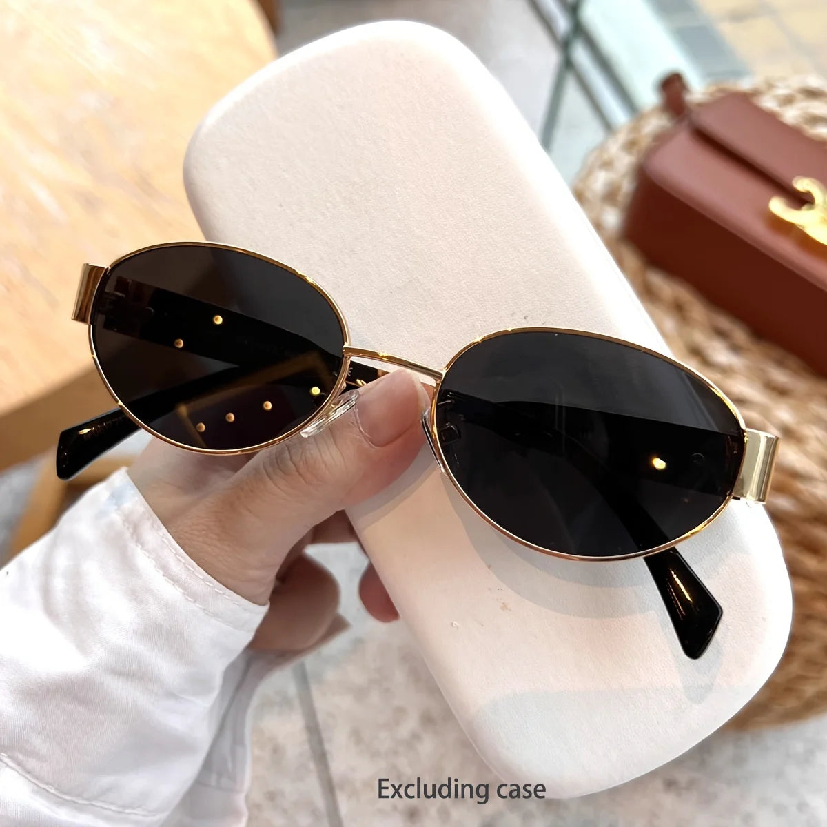 Oval Sunglasses for Women & Men – Trendy Metal Frame Sun Glasses | Classic Shades