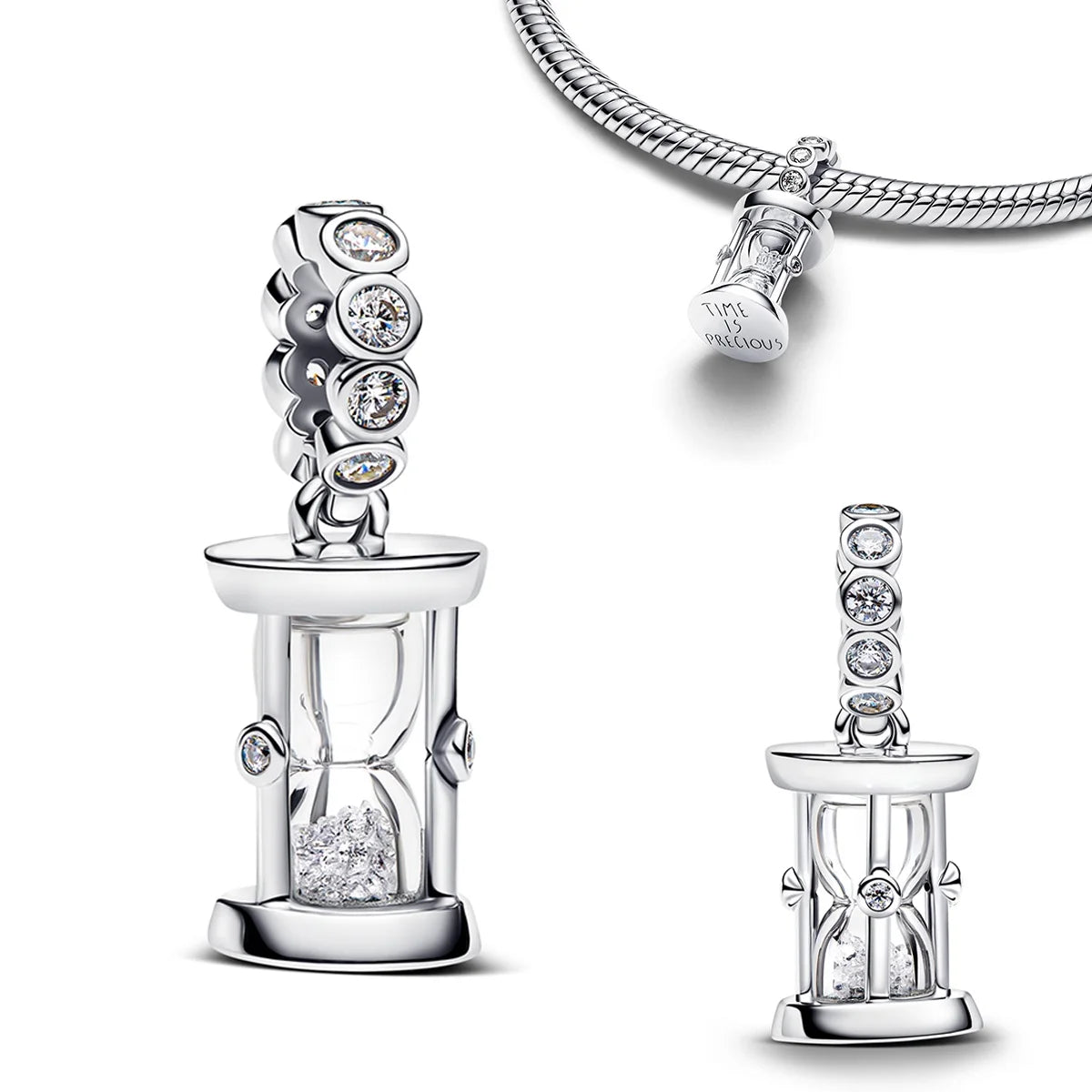 925 Sterling Silver Golden Charms – Horse, Lion & Castle Beads for Bracelets & Necklaces