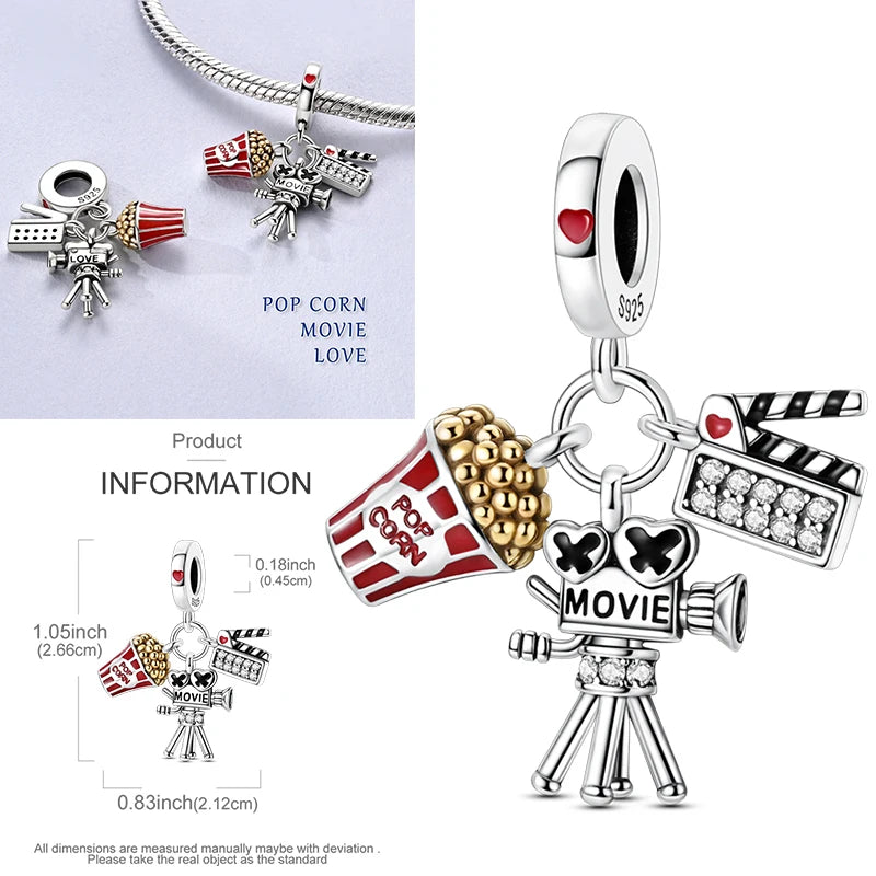 2025 Hot Elk, Dinosaur & Firefly Luminous Dangle Charm Beads | 925 Sterling Silver DIY Bracelet