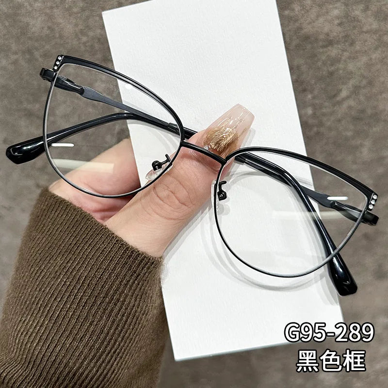 ZIROSAT J9289 Women’s Prescription Eyeglasses – Alloy Frame Optical Glasses for Female Eyewear
