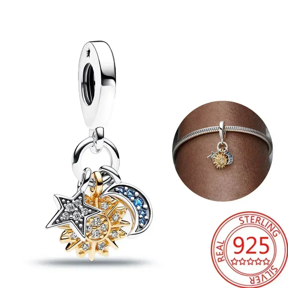 2025 Hot Sale 925 Sterling Silver CZ Pave Mother’s Embrace Dangle Charm | Fit Original Pandora Bracelet DIY Jewelry