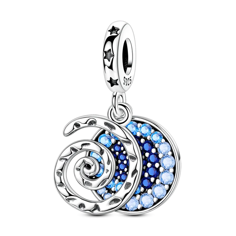 925 Sterling Silver Zircon Bowknot Heart Balloon Charms | Original Pendant Beads Fit Bracelet DIY Fine Jewelry for Women