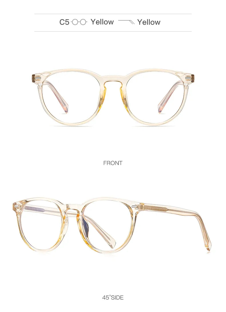 GENEVIEVE Round Women’s Glasses 👓 Anti-Blue Light Photochromic 2117