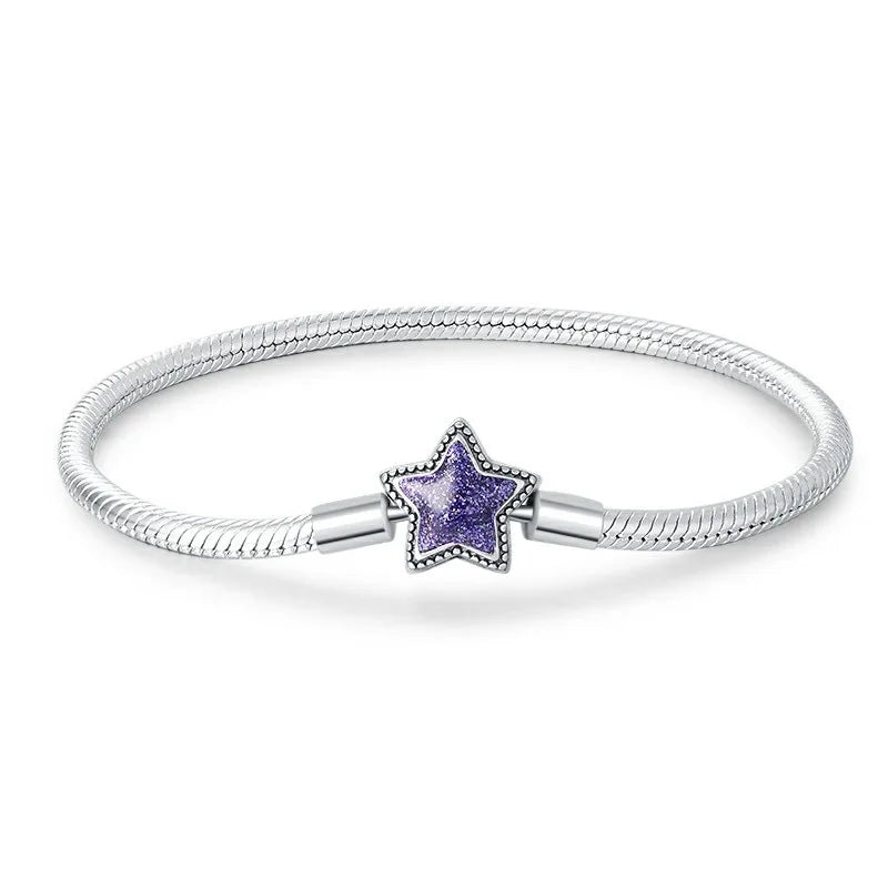 2025 925 Sterling Silver Heart Butterfly Snowflake Dream Catcher Bracelet | Luxurious Women's DIY Jewelry Gift