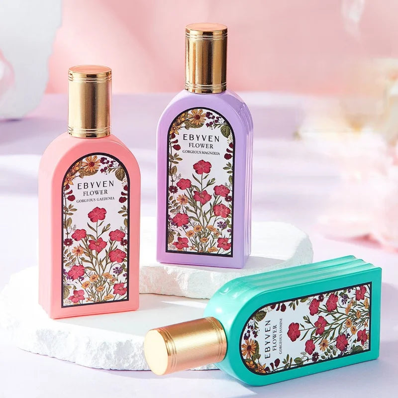 Women's Floral Perfume – Jasmine Gardenia Magnolia Eau de Toilette 50ml | Fresh Natural Long-Lasting Dreamy Floral Fragrance