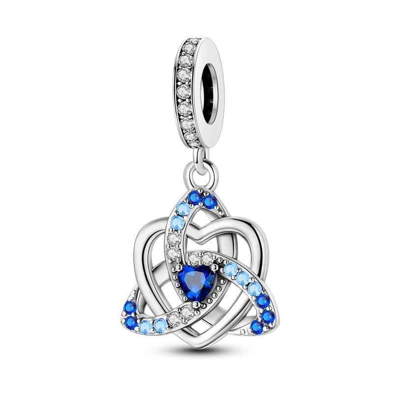 Blue Series 925 Sterling Silver Charms | Butterfly, Earth & Ocean Beads Pendants Fit Original Bracelet DIY Jewelry