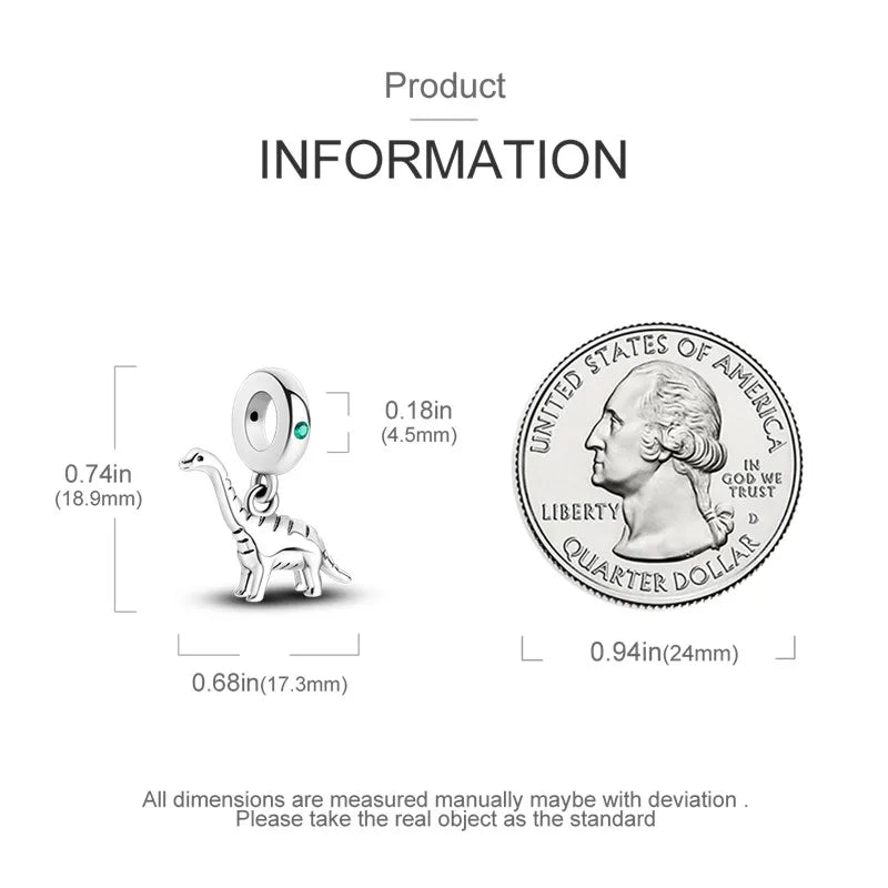 925 Sterling Silver Animal Series Charms | Horse, Squirrel, Elephant, Llama, Snake & Fox Fit Pandora Bracelet Original Jewelry