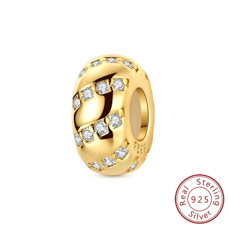 925 Sterling Silver Star, Moon & Watch Cube Charms | Original Beads Fit Bracelet & Pendant DIY Fine Jewelry Gift for Women