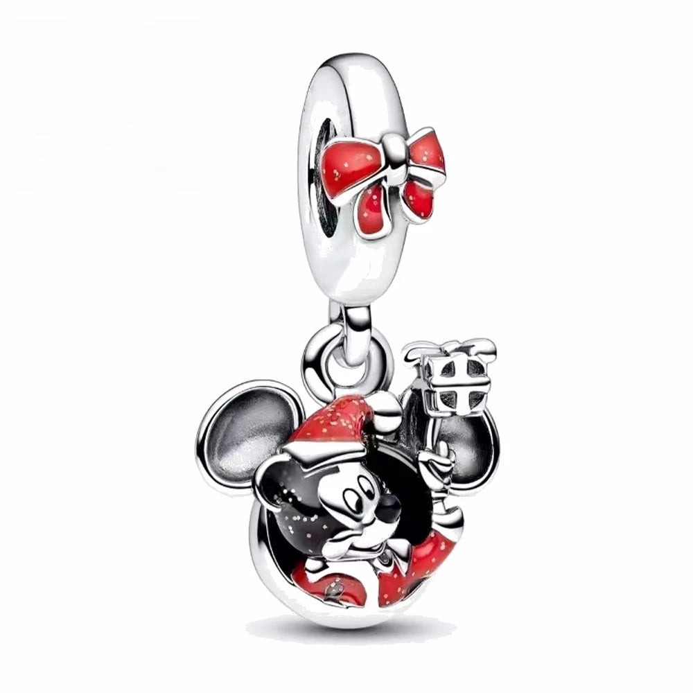 925 Sterling Silver Disney Character Beads – Mickey, Minnie, Princess, Stitch, Iron Man, Spiderman Charms for Pandora Bracelet