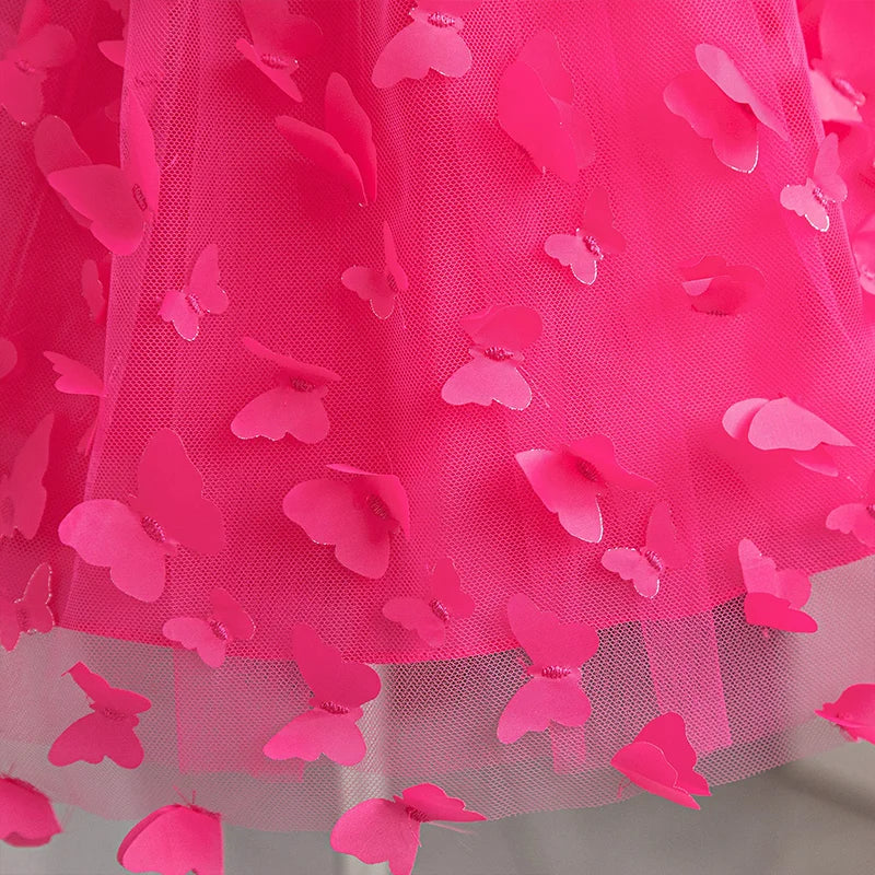 Hello Kitty Girl Butterfly Princess Dress – Birthday Party Outfit, Christmas & New Year Children Gift