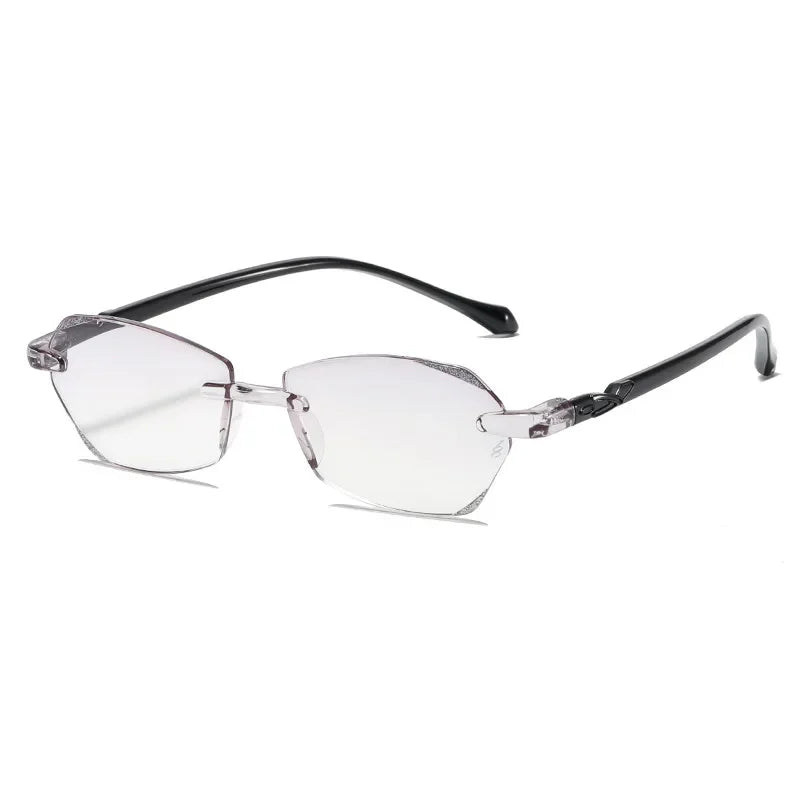 New Diamond Cut High Definition Reading Glasses – Men & Women Far-Sighted Hyperopia Eyewear | Classic Rimless Presbyopia Eyeglasses