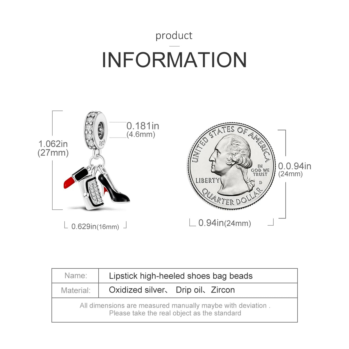 925 Sterling Silver Western Cowboy Boots Charm Bead | Hobby Series Pendant for Bracelet DIY Jewelry Gift