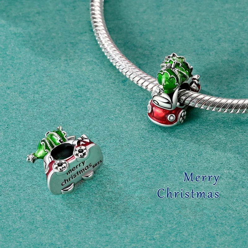 2025 Original 925 Sterling Silver Christmas & Halloween Charms | Santa Claus Snowman Beads Fit Bracelet Pendant Jewelry Gift