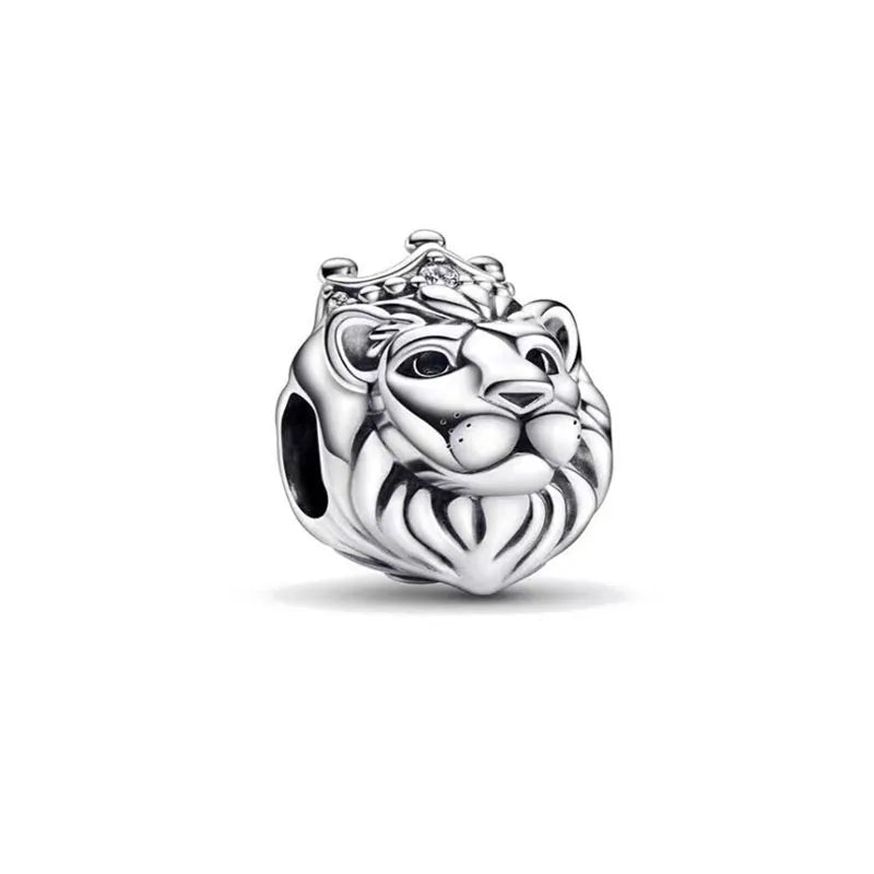 2025 New S925 Silver Spring Ball Bear Cross Pendant – DIY Bracelet Charm for Women