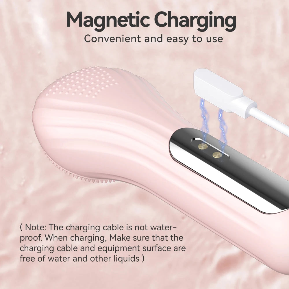 Sonic Waterproof Facial Cleansing Brush – Rechargeable Vibrating Face Scrubber for Deep Clean & Exfoliating Skin Care