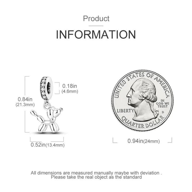 925 Sterling Silver Animal Series Charms | Horse, Squirrel, Elephant, Llama, Snake & Fox Fit Pandora Bracelet Original Jewelry