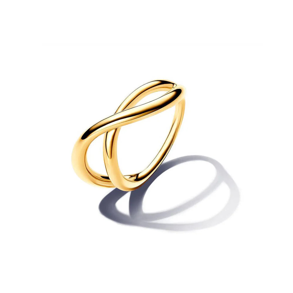 2025 New 100% Sterling Silver Romantic Heart Two-Tone Envelope Charm Ring | Luxurious Women’s High-Quality Jewelry