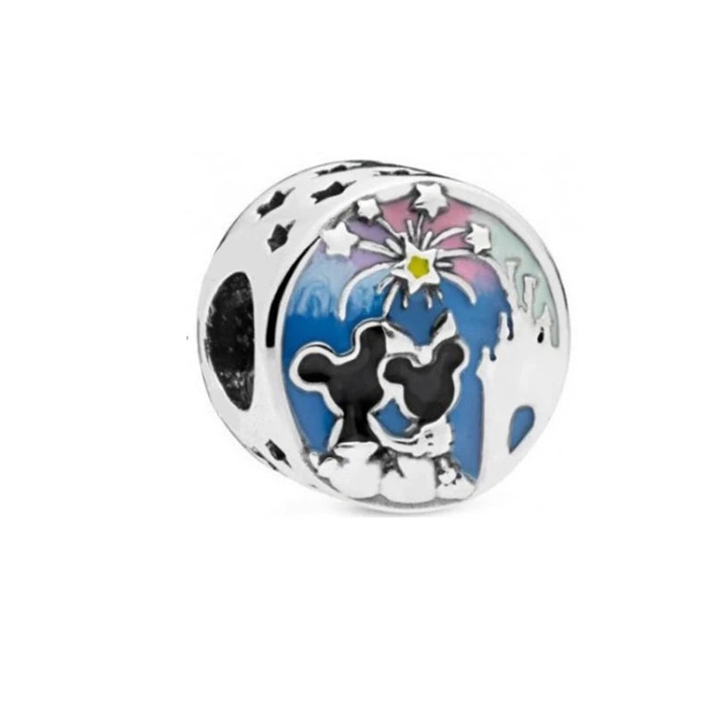 New Miniso 925 Sterling Silver Minnie Mickey Donald Duck Charm Beads | Fit Original Bracelet Necklace DIY Jewelry Gift for Women