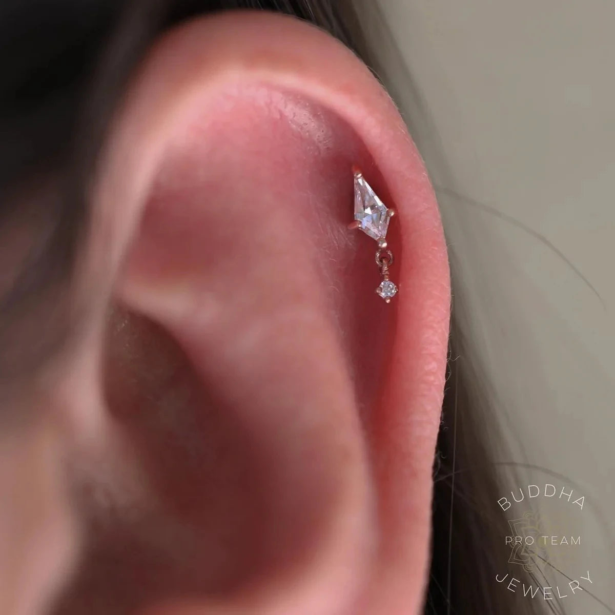 Aide 925 Sterling Silver Geometric Multi Piercing Stud Earrings for Women – K Gold Tassel Elegant Jewelry Gift