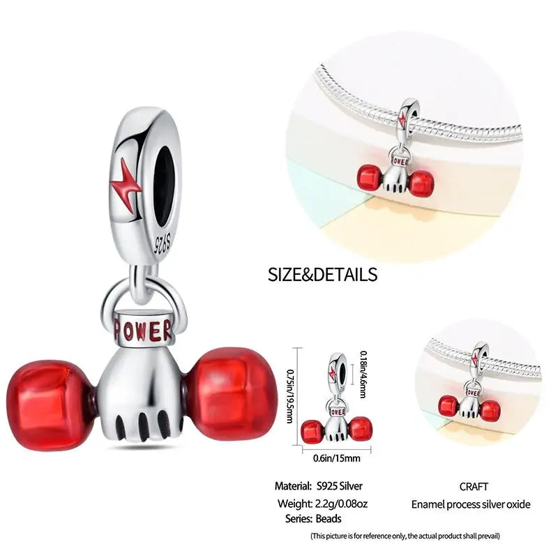 925 Sterling Silver Flying Bird & Butterfly Safety Chain Charm Beads for Original 3mm Bracelet – DIY Jewelry Gift