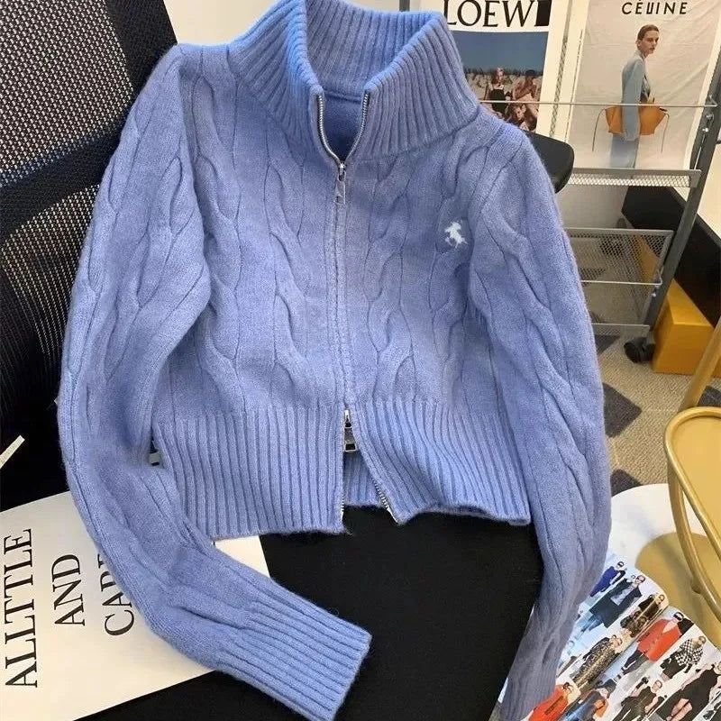 2025 Women Knitted Cardigan Sweater | Autumn Winter Loose Jacket | Warm Long Sleeve Coat Outerwear