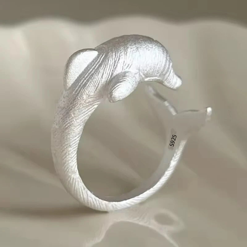 VENTFILLE 925 Sterling Silver Flower Lace Ring – Adjustable CZ Korean Fashion Jewelry