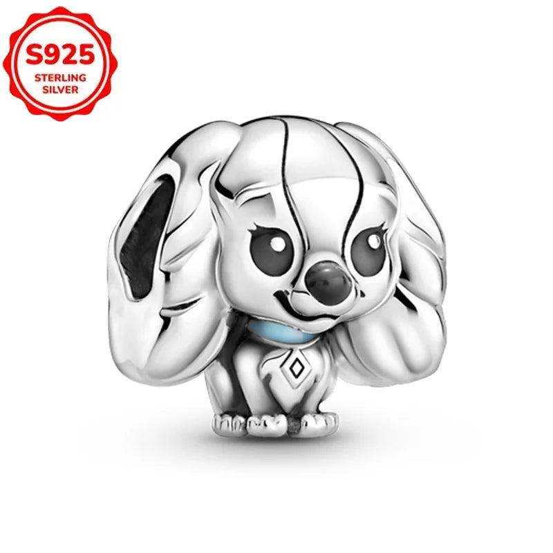 New Disney 925 Sterling Silver Cheshire Cat & Dumbo Charms – Original Bracelet Beads DIY Pendant Halloween Jewelry Gift