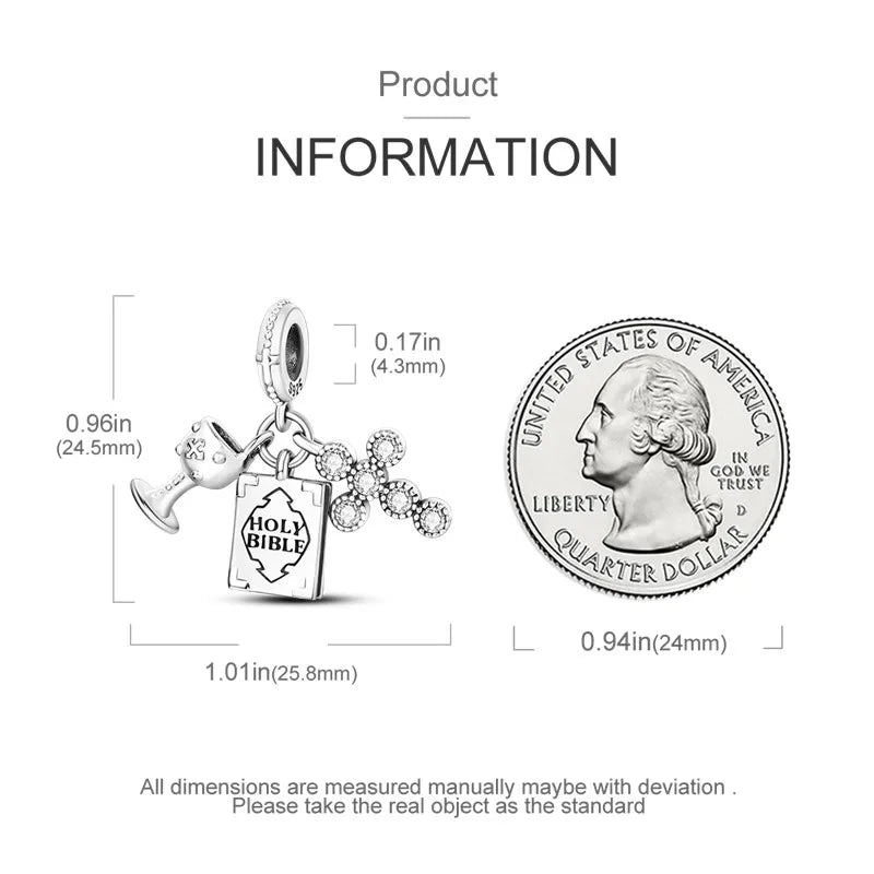 925 Sterling Silver Inlaid Zircon Love Heart & Snake Dangle Charm – Fits Original Pandora Bracelet, Women’s Jewelry Pendant Bead