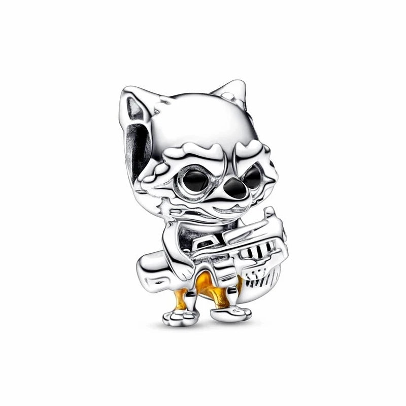 925 Sterling Silver Disney Character Beads – Mickey, Minnie, Princess, Stitch, Iron Man, Spiderman Charms for Pandora Bracelet