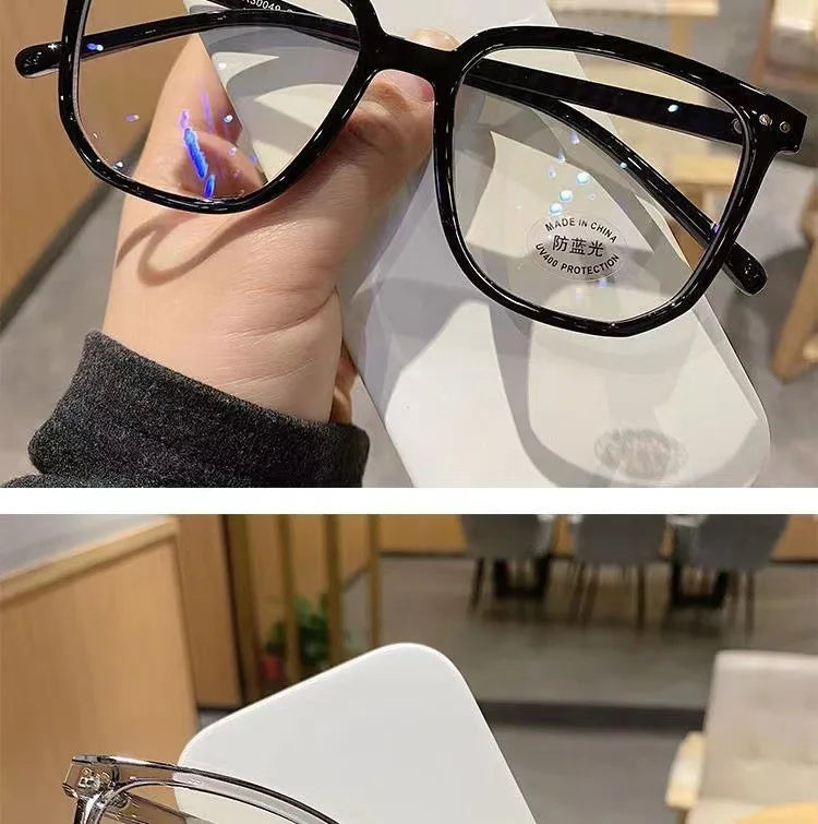 Anti-Blue Light Glasses for Women – Retro Flat Light Frame Eyeglasses | Regular Frame Eye Protection
