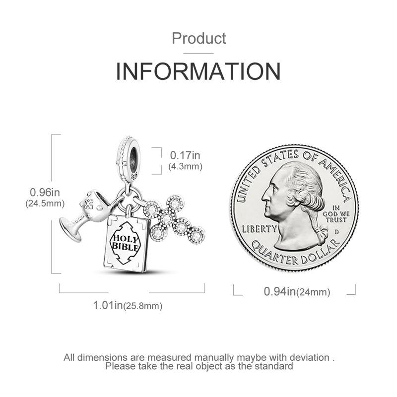 925 Sterling Silver Star, Moon & Heart Safety Chain | CZ Beads Angel Wing Charm for Original Bracelet DIY Jewelry