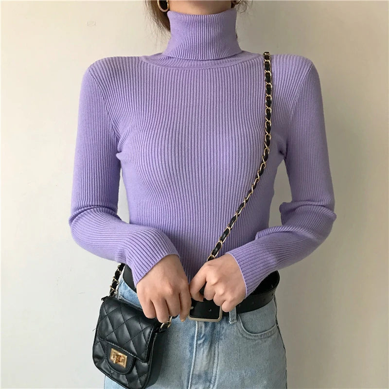 Heliar Women’s Fall Turtleneck Sweater – Soft Knitted Cashmere Pullover, Basic Warm Jumper for Autumn Winter 2024