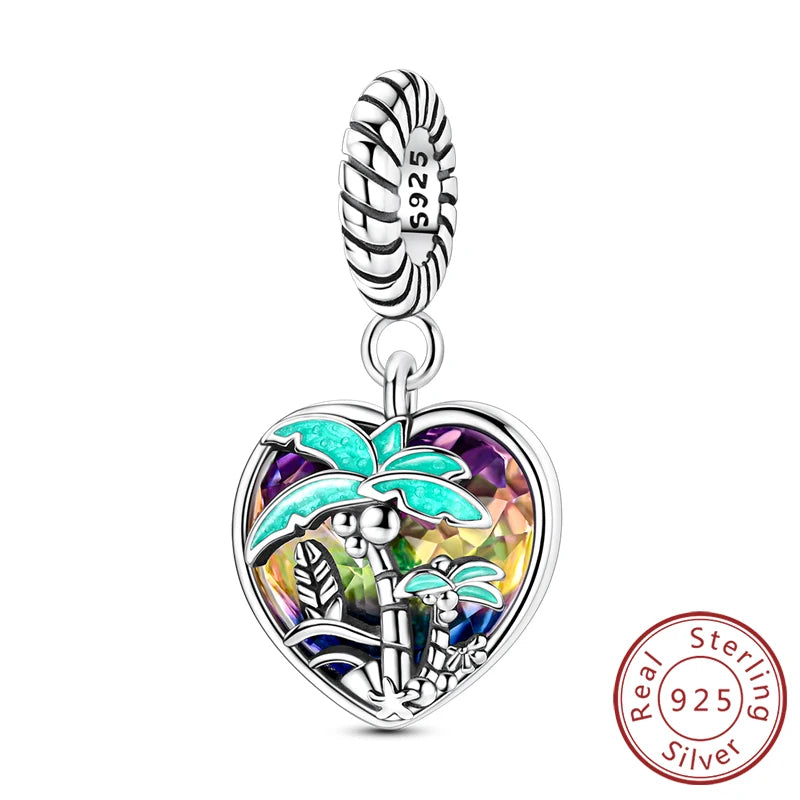 925 Sterling Silver Star, Moon & Watch Cube Charms | Original Beads Fit Bracelet & Pendant DIY Fine Jewelry Gift for Women