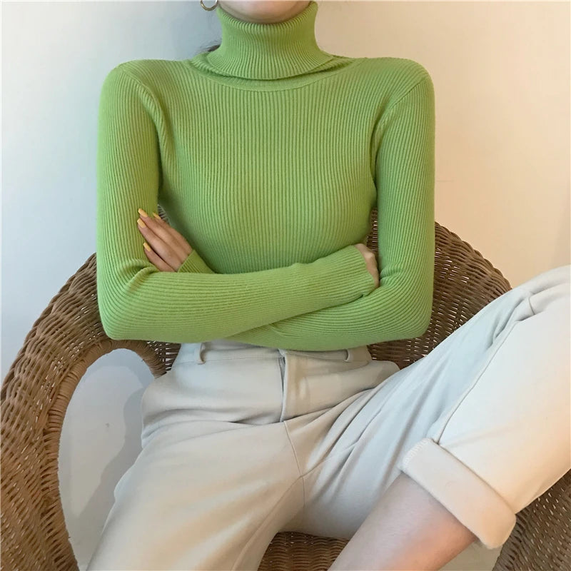 Heliar Women’s Fall Turtleneck Sweater – Soft Knitted Cashmere Pullover, Basic Warm Jumper for Autumn Winter 2024